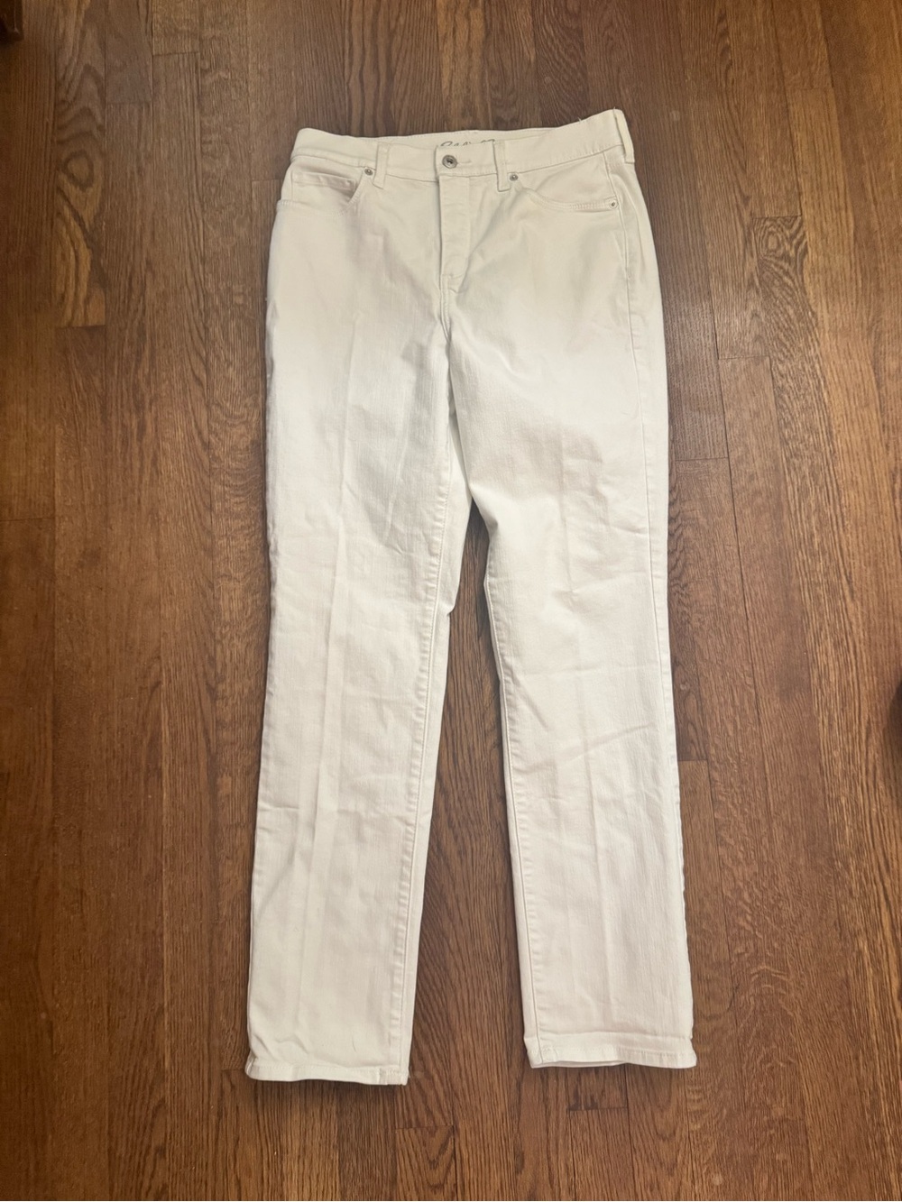 Eddie Bauer High-Rise White Jeans